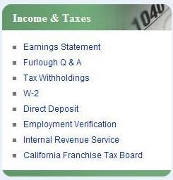Income and Taxes Menu
