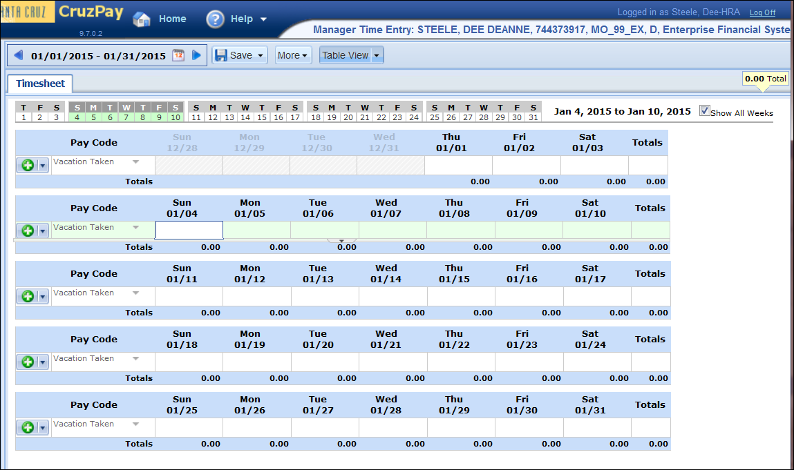 Fillable Online Bi Weekly Timesheet For Non Exempt Employees