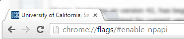 Chrome URL Location